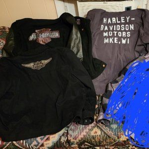 Lot of 3 Harley-Davidson mens jackets.